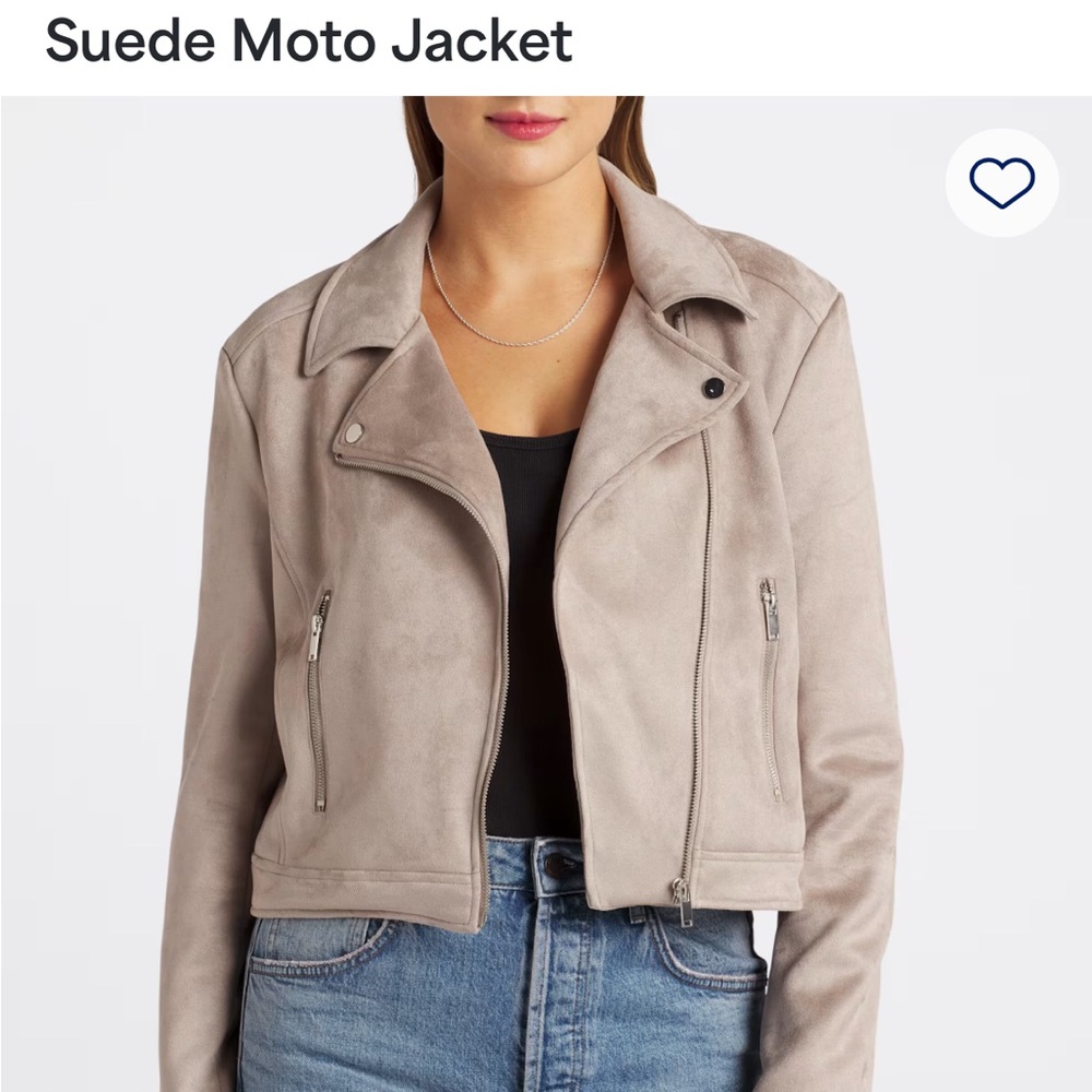 Women's Moto Jacket - Tan